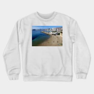 Benidorm Mal Pas Beach Costa Blanca Spain Crewneck Sweatshirt